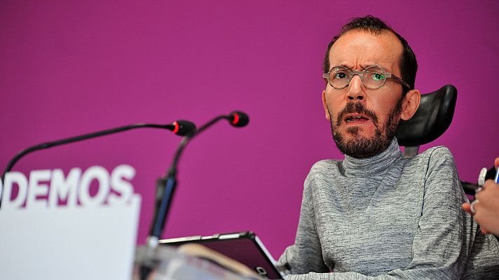 Telediario 1 - Echenique advierte: "en estos momentos" el voto de Podemos a los Presupuestos de Sánchez es 'no'