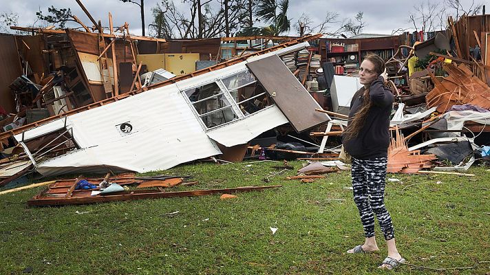 Telediario 1 - El huracán Michael deja una víctima en Florida