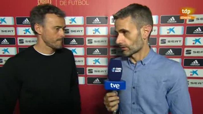  - Luis Enrique: "He visto al equipo muy metido, una actitud casi perfecta"