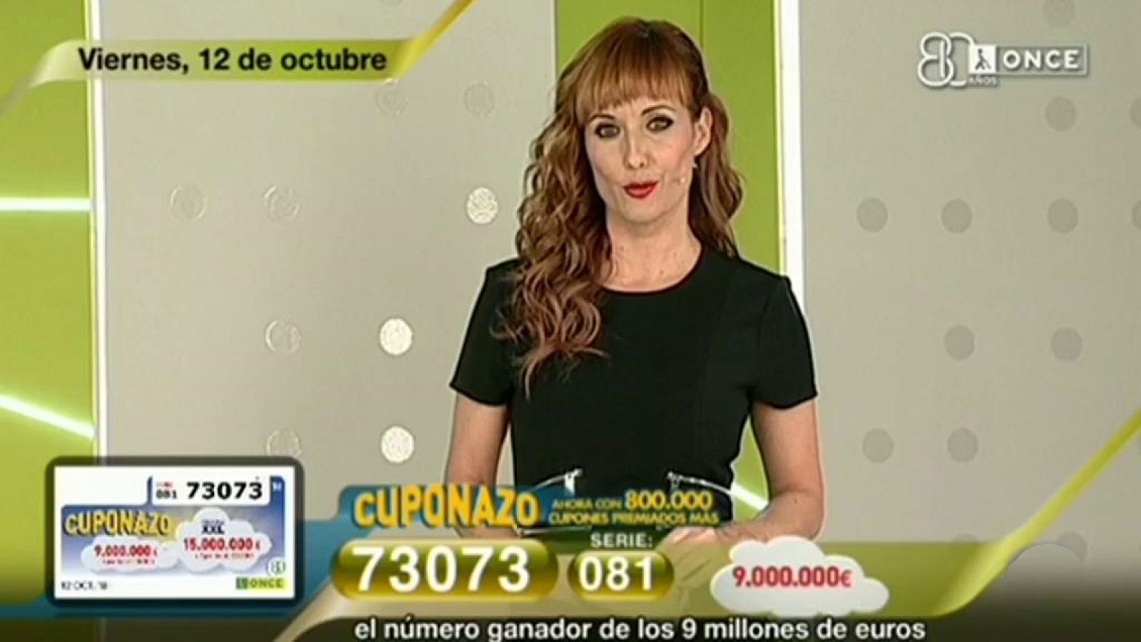 Sorteo ONCE - 12/10/18 - ver ahora