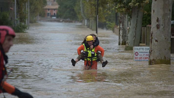 Telediario 1 - Las lluvias de Francia dejan 13 muertos