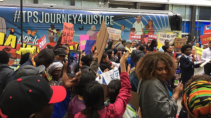 Telediario 1 - Caravana de inmigrantes hondureños