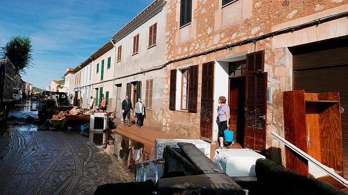 Telediario 1 - La mitad de las casas afectadas por las inundaciones en Mallorca lo ha perdido todo