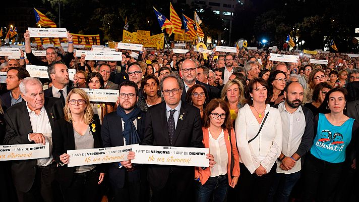 La tarde en 24h - Miles de personas exigen la libertad de los 'Jordis' en el aniversario de su encarcelamiento