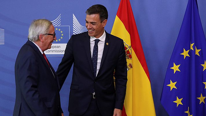 Telediario 1 - Bruselas avisa a España por el riesgo de que se desvíe del ajuste exigido