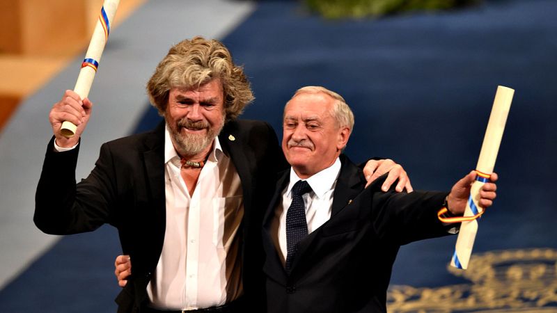 Los alpinistas Reinhold Messner y Krzysztof Wielicki, premio Princesa de Asturias de los Deportes