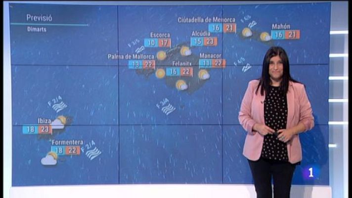 Informatiu Balear - El temps a les Illes Balears - 22/10/18