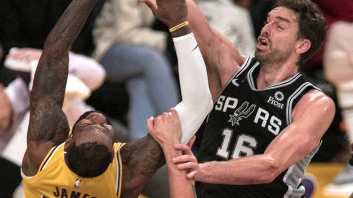 Telediario 1 - Los Lakers de LeBron vuelven a caer, esta vez ante los Spurs de Gasol