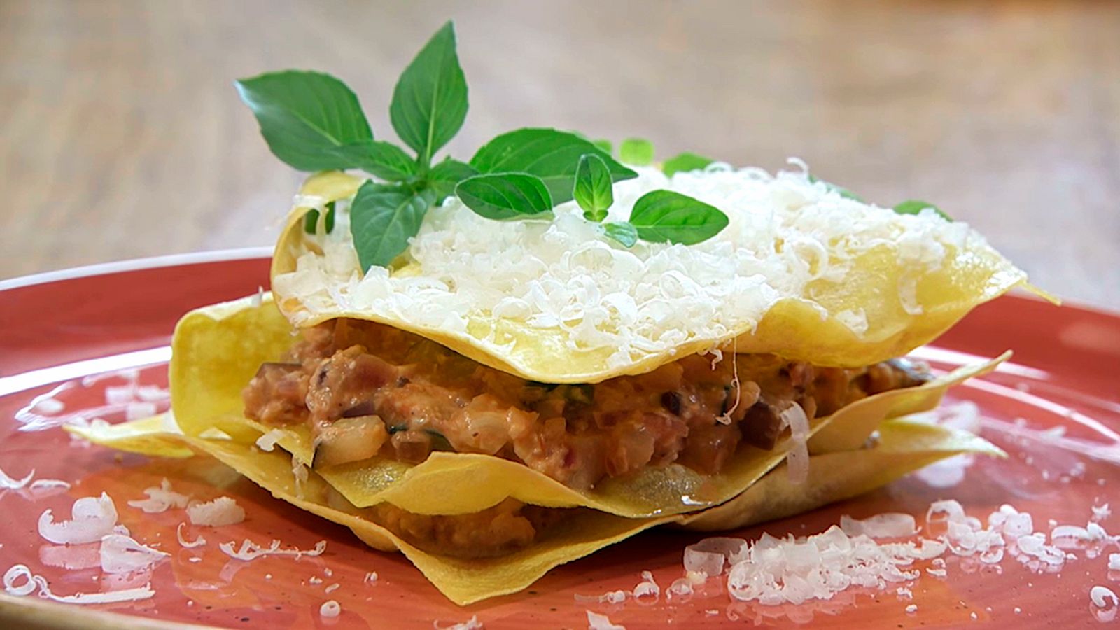 Torres en la cocina - Lasaña crujiente de verduras