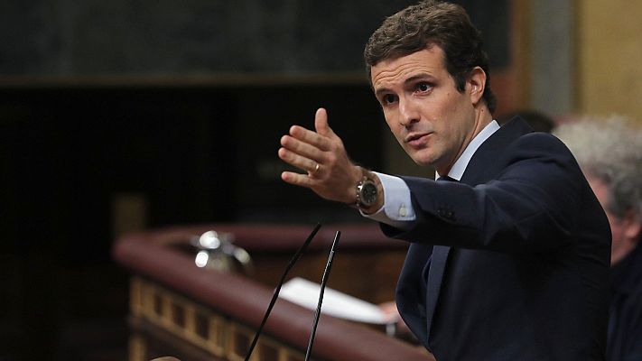 Telediario 1 - El PP se reafirma en la acusación de Casado pese a que Sánchez haya roto relaciones con él