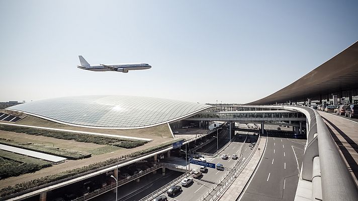 Telediario 1 - El aeropuerto más grande del mundo estará en Pekín
