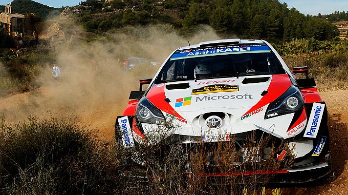 WRC - Mundial de rallies - Rally de Cataluña - Monumental enfado de Latvala tras reventar una rueda