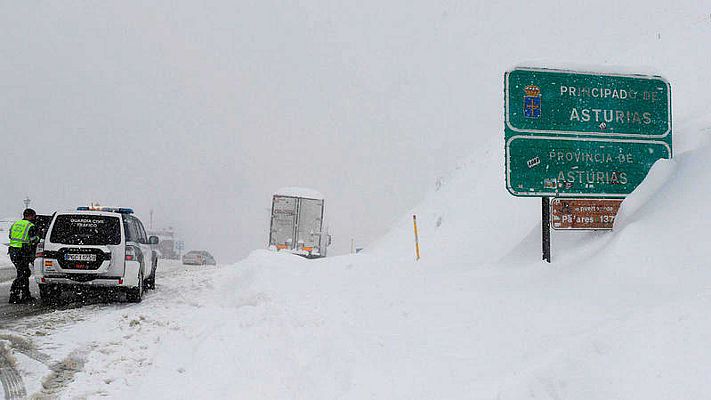  - Puertos de montaña cerrados en el norte por el temporal