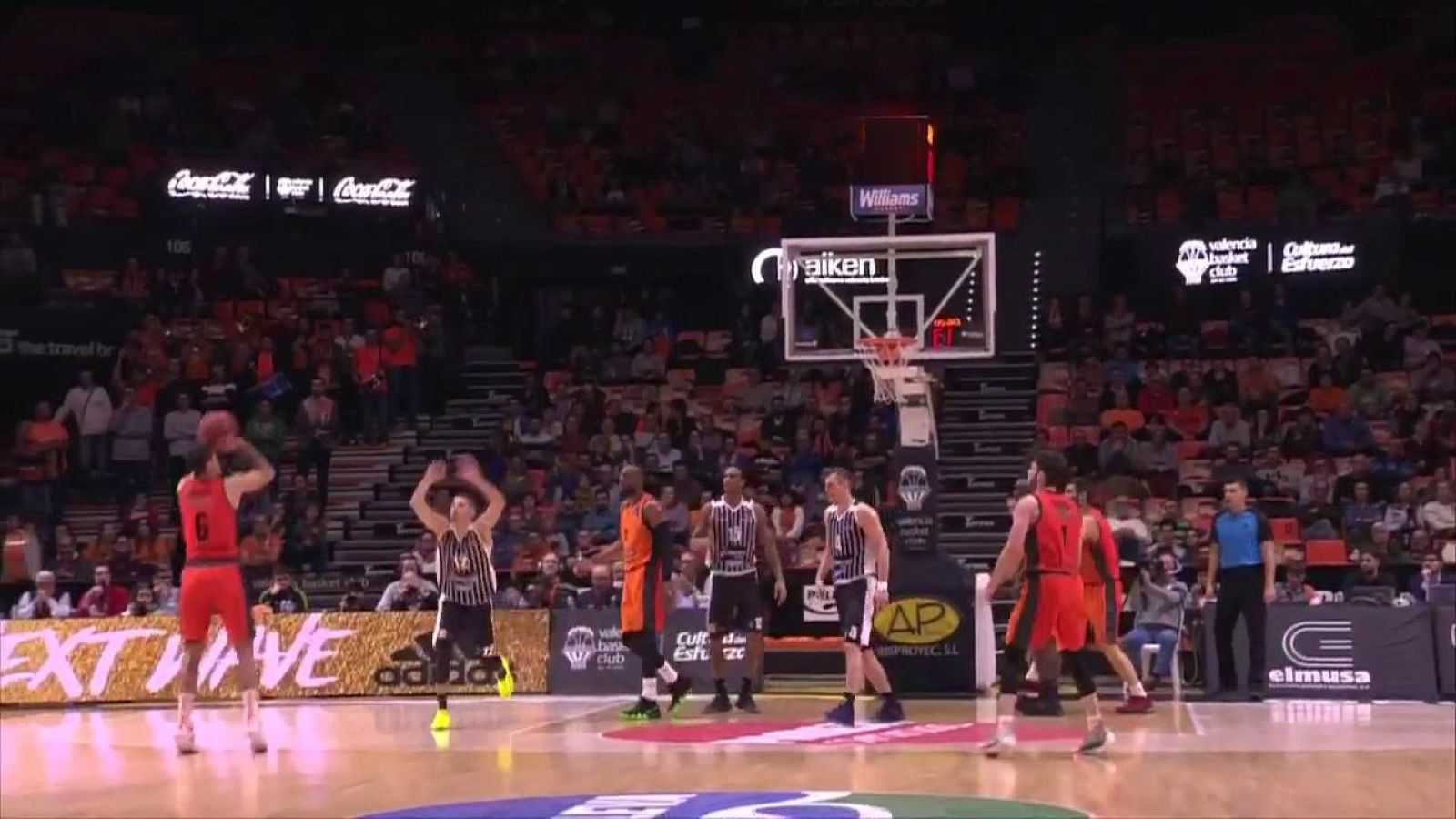 Baloncesto - Eurocup 5ª jornada: Valencia Basket - Dolomiti Energía Trento, desde Valencia - ver ahora