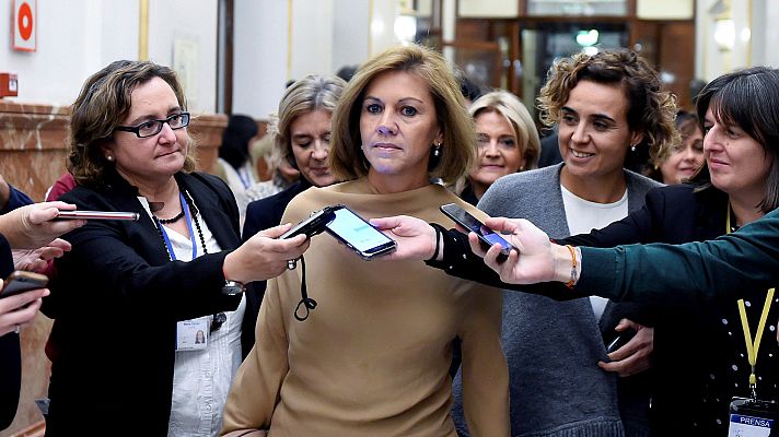 Telediario 1 - Cospedal y su marido propusieron "trabajos puntuales" al excomisario Villarejo en su reunión secreta en Génova