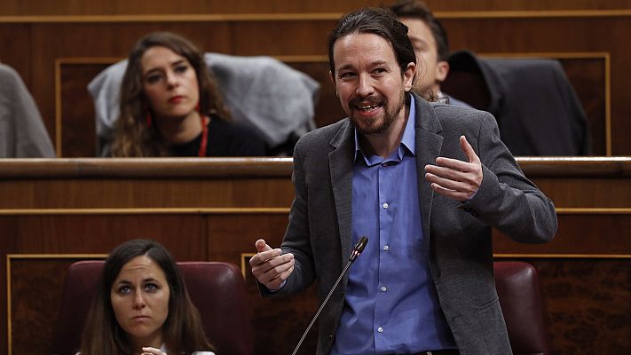 Telediario 1 - Iglesias pide a Sánchez que "nunca más se equivoque de aliados" para pactar los Presupuestos
