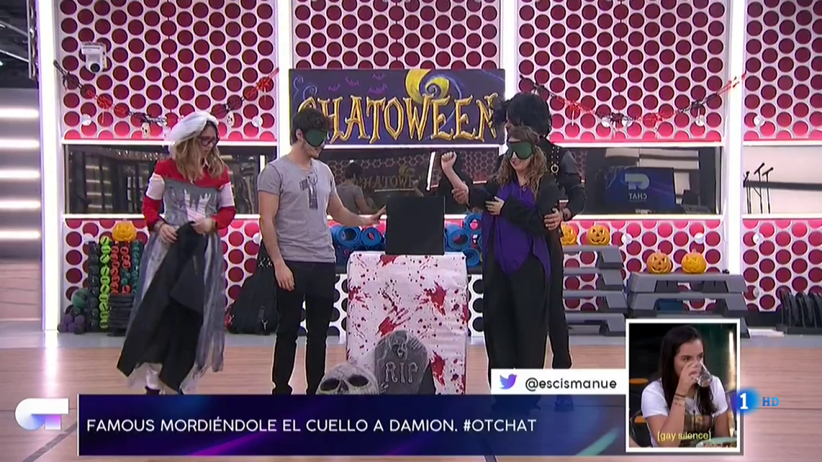 Chat OT 2018 - Los concursantes juegan a "truco o trato"