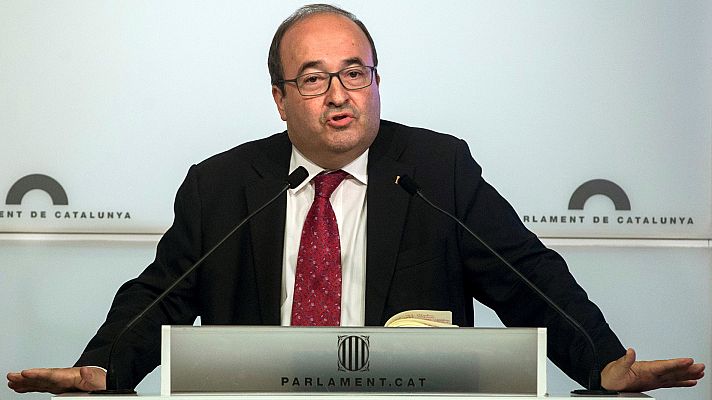 Telediario 1 - Iceta ve como un "grandísimo error" ligar el voto a los presupuestos al juicio del 'procés'