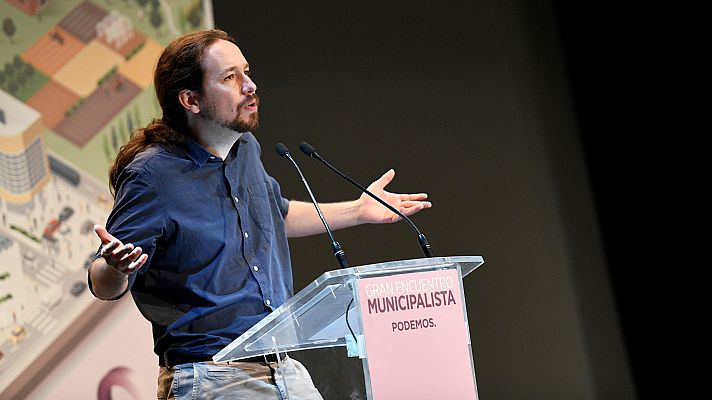 Telediario 1 - Iglesias dice que es "una vergüenza" que la Manada haya sido condenada a nueve años y ahora se pidan 25 para Junqueras