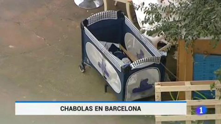 Telediario 1 - Familias enteras viven en chabolas a pocos metros del barrio que atrae a las empresas tecnológicas más punteras