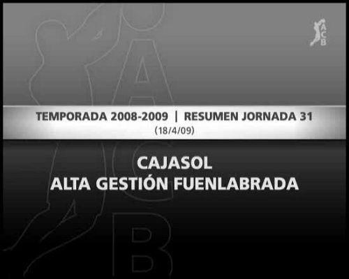Baloncesto en RTVE - Cajasol 81-90 AG Fuenlabrada