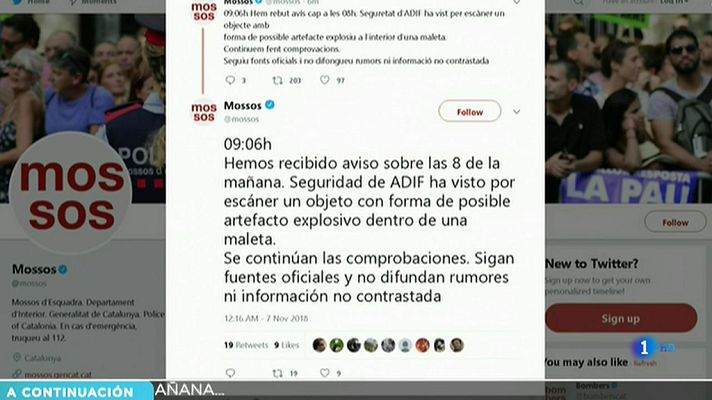 La mañana - Amenaza de bomba en la estación de Barcelona