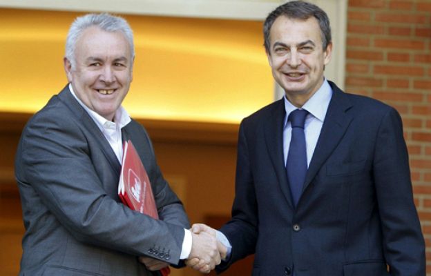  - Zapatero recibe a Cayo Lara