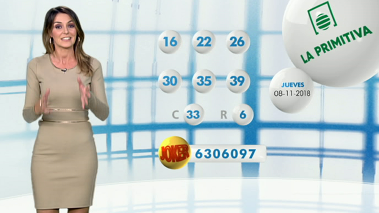 Lotería Nacional + La Primitiva + Bonoloto - 08/11/18 - ver ahora