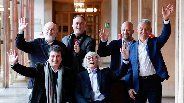 Telediario 1 - 'Viejos Hazmerreíres': los argentinos Les Luthiers comienzan su gira española en Oviedo