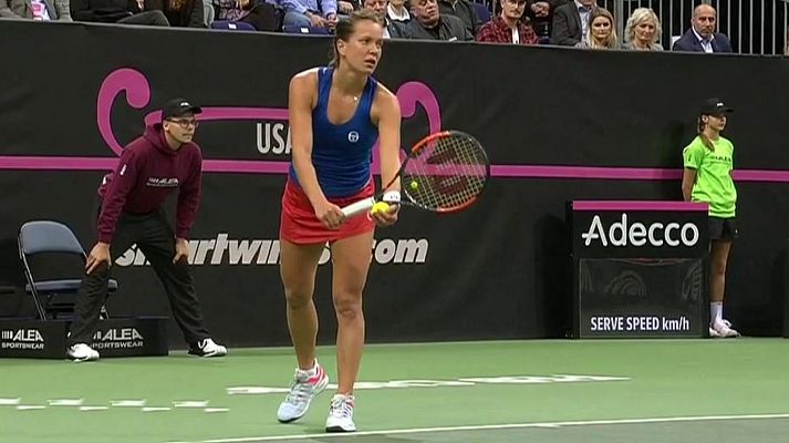 Tenis - Copa Federación: Rep. Checa - EEUU (1er. partido individual)