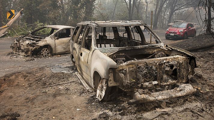 Telediario 1 - La cifra de muertos en los incendios de California asciende a 42