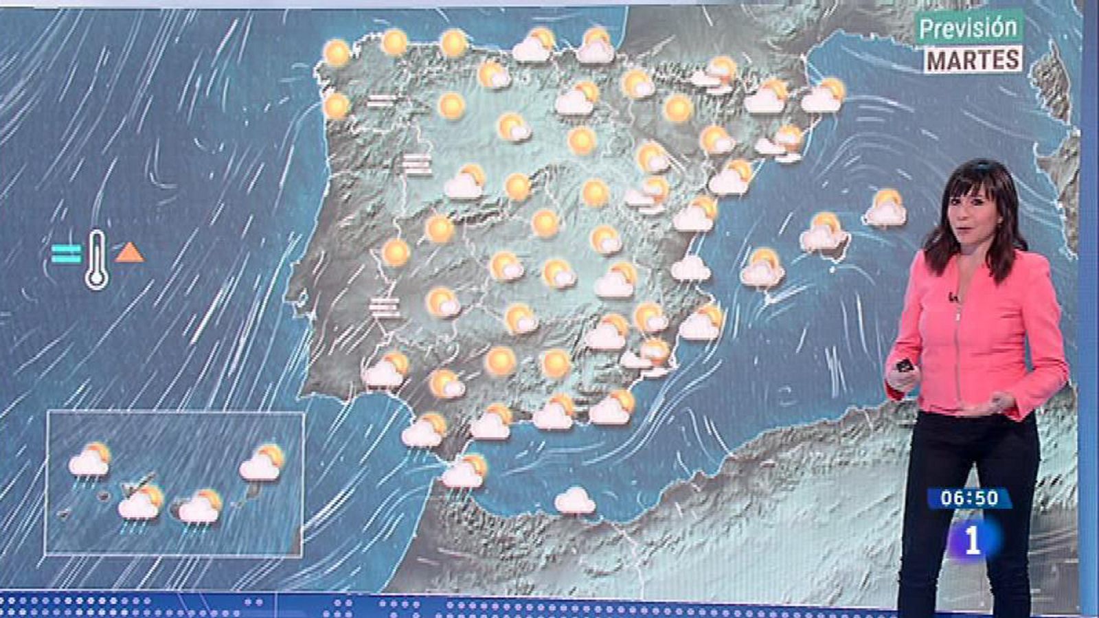 Tiempo estable en la Península y Baleares y probables lluvias en el noreste y en el Estrecho