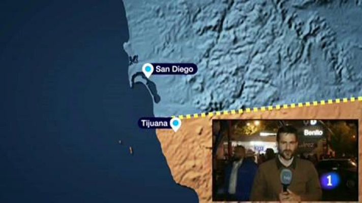 Telediario 1 - Miles de migrantes esperan en Tijuana para pedir asilo