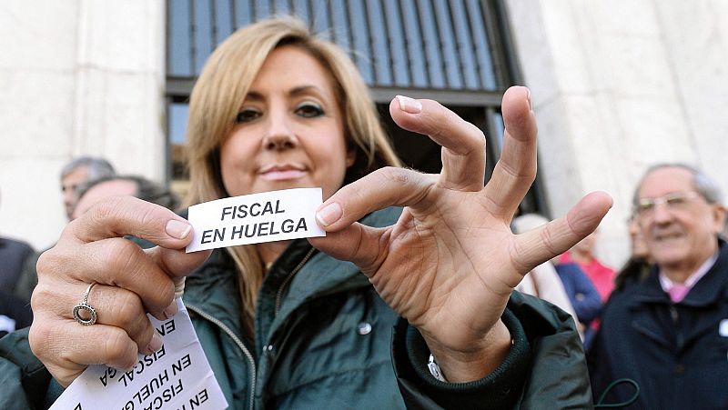 Jueces y fiscales secundan la huelga para exigir más medios y la despolitización de la Justicia
