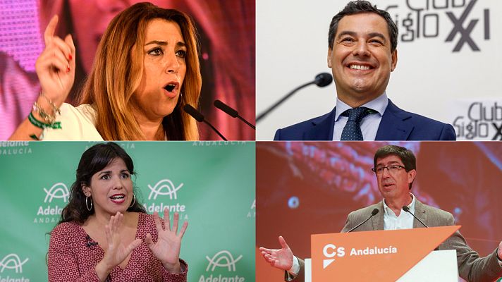 Telediario 1 - Elecciones andaluzas: los candidatos preparan el primer debate de campaña