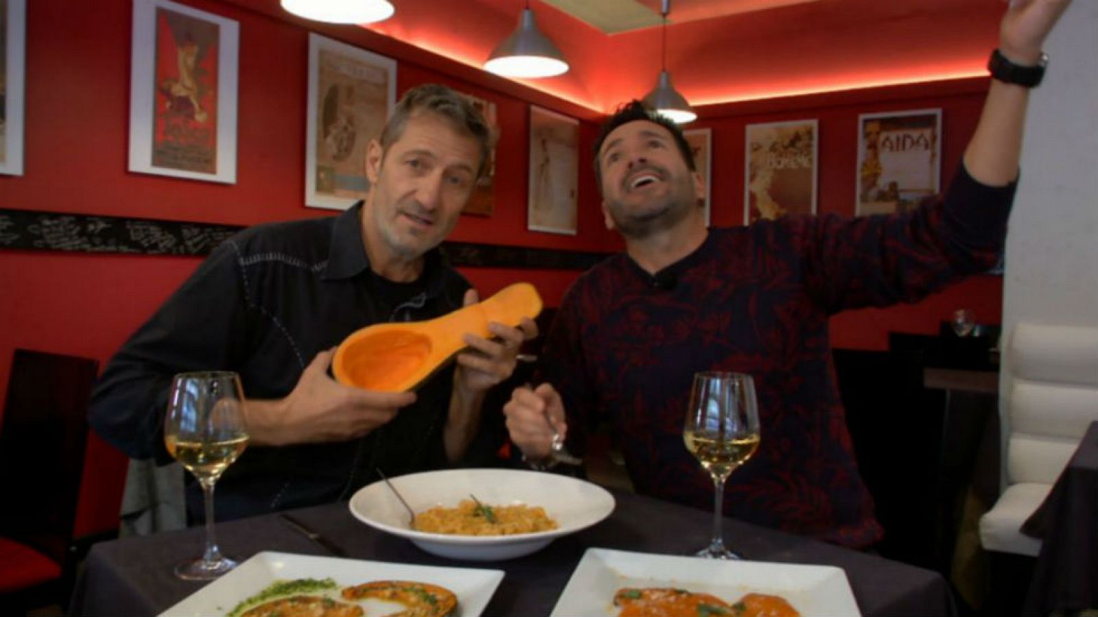 Calabaza con aires italianos