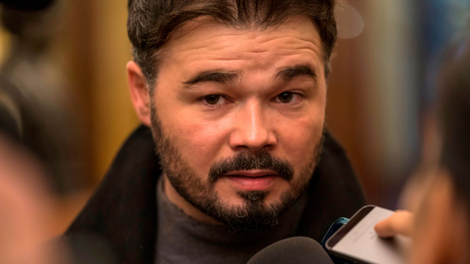 Rufián advierte que ERC "plantará cara" a quienes les acusan de golpistas