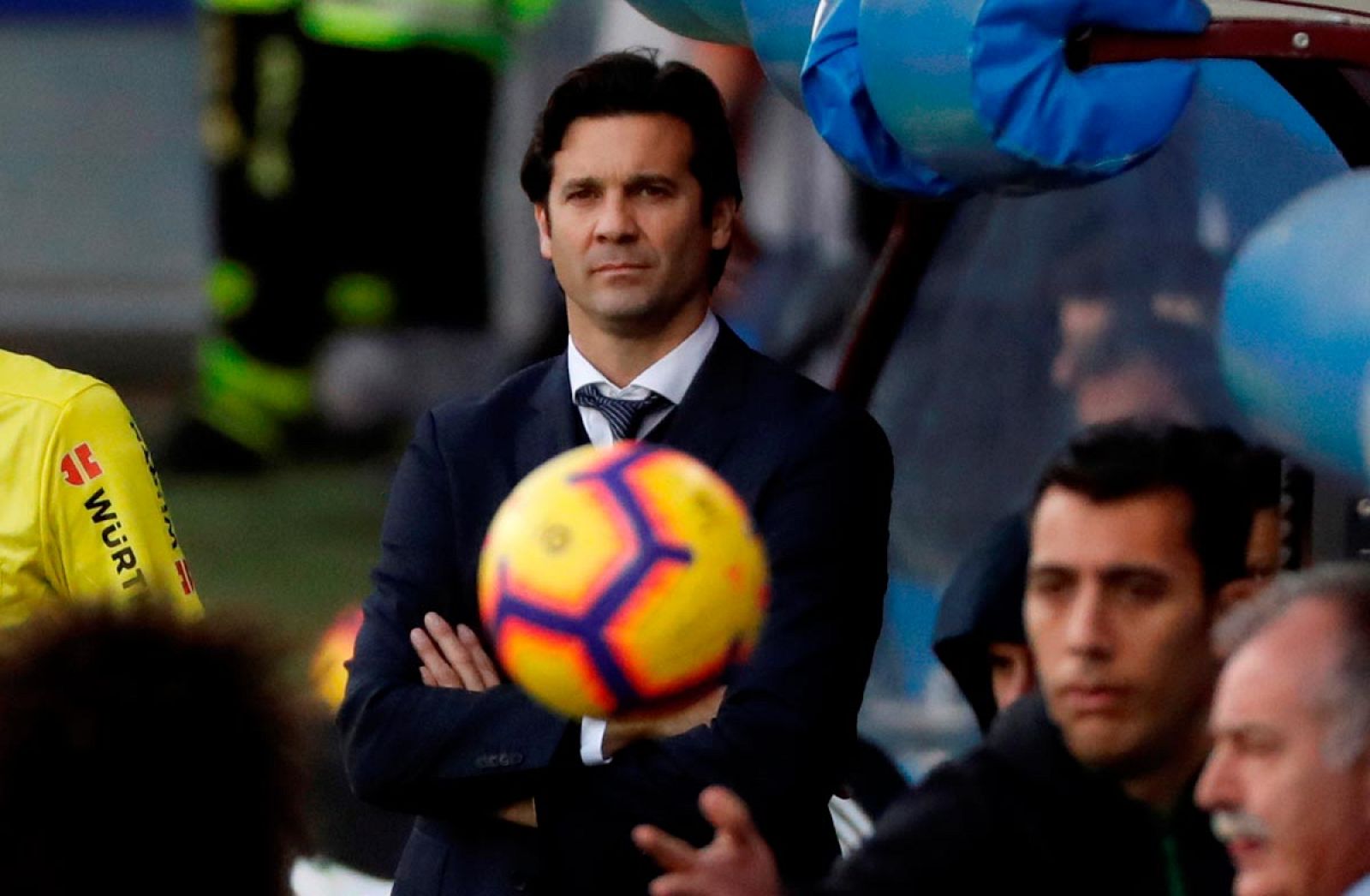 El entrenador del Real Madrid, Santiago Solari, ha asegurado que  no han estado "a la altura" este sábado en Ipurua, donde han caído  ante un Eibar "superior" (3-0), pero ha explicado que las cosas que  tienen por "corregir" son "remediables", negand