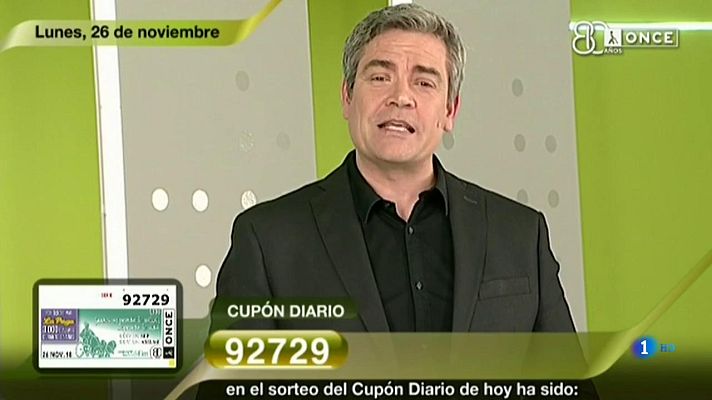 Sorteos ONCE - Sorteo ONCE - 26/11/18