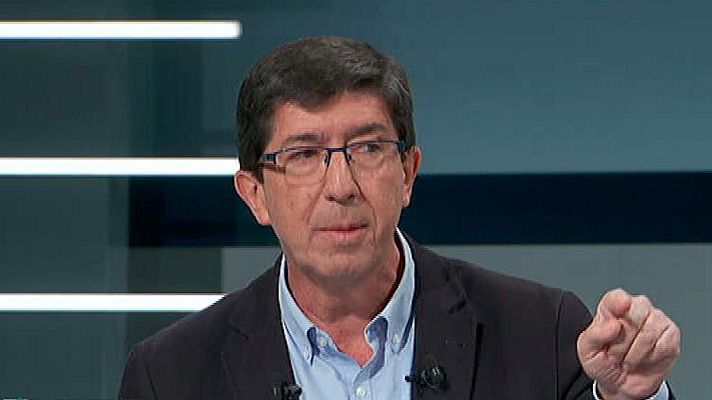 Especiales informativos - Debate Elecciones Andalucía 2018 | Marín pregunta a Díaz si va a pactar con Podemos