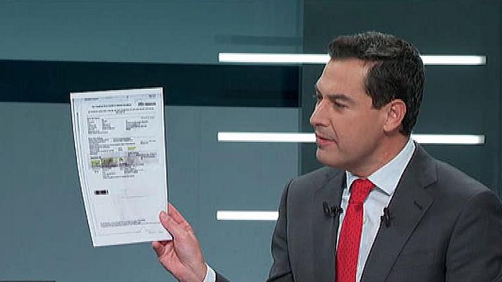 Especiales informativos - Debate Elecciones Andalucía 2018 | Moreno carga contra Díaz por la Sanidad: "Este hombre se queda cojo seguro"