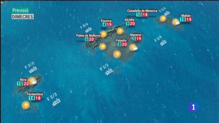 Informatiu Balear - El temps a les Illes Balears - 27/11/18