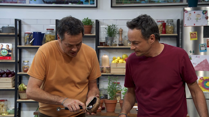 Torres en la cocina - Hamburguesa portobello y ternera con pan rápido