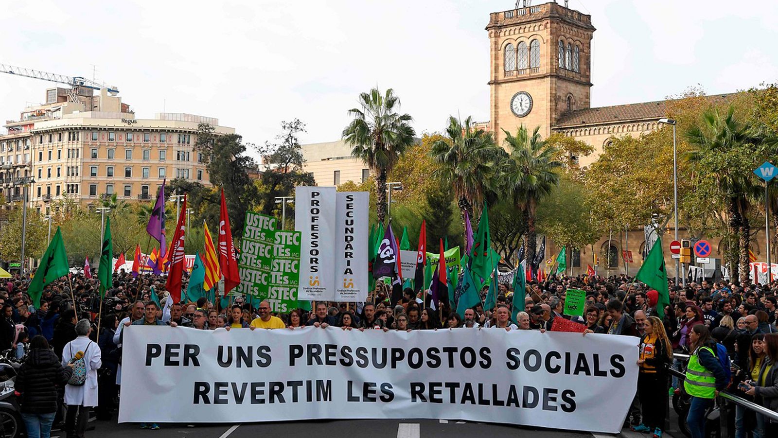 Nueva jornada de protesta contra los recortes en Cataluña