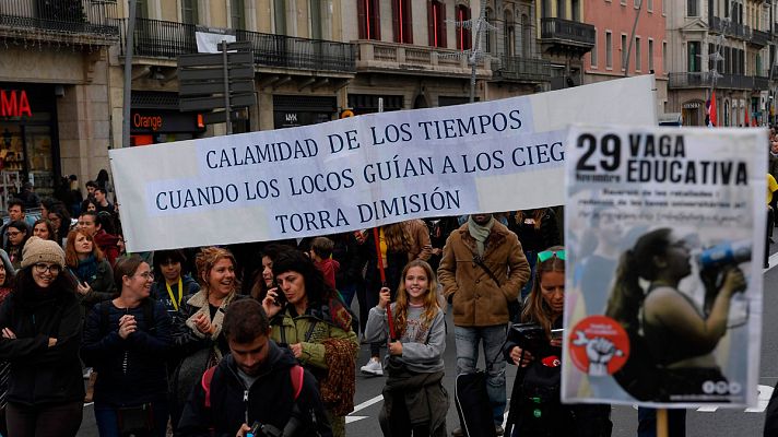 Telediario 1 - La Generalitat culpa de la situación actual al sistema de financiación