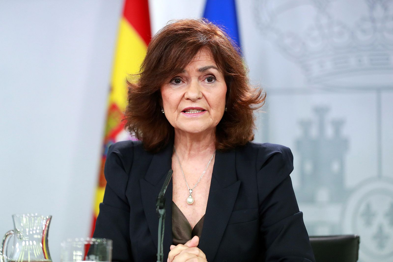 Carmen Calvo, sobre el Boca-River: "Nos limitaremos a que se produzca en condiciones prestigiosas y seguras"