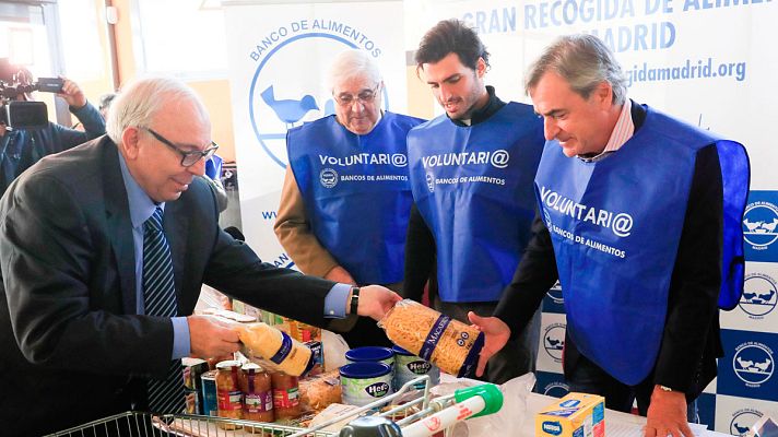 Telediario 1 - Se celebra la sexta gran recogida del Banco de Alimentos
