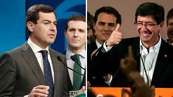 Telediario 1 - PP y Cs se disputan la Presidencia de la Junta de Andalucía tras las elecciones