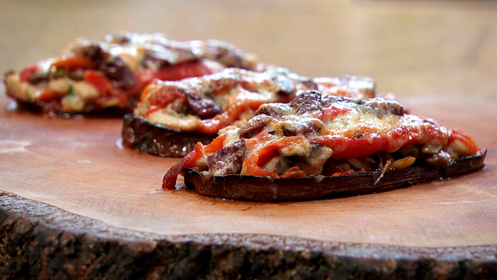 Torres en la cocina - Mini pizza de berenjena