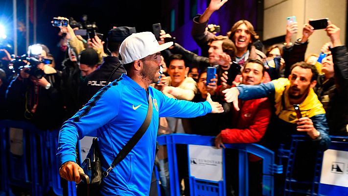 Telediario 1 - Boca llega a Madrid; River lo hará este jueves